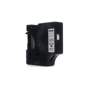 Taśma JetWorld Zamiennik Dymo D1 Czarny na Białym 9mm x 7m  LM100, LM100Plus, LM100Series, LM120P, LM280, LM300, LM350, LM350D, LM350Series, LM360D, L