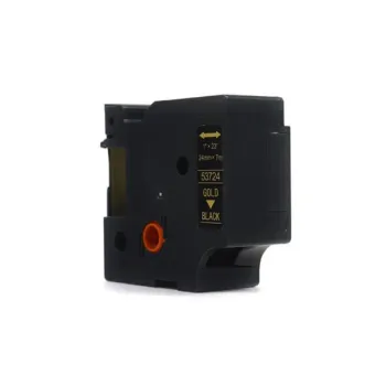 Taśma JetWorld Zamiennik Dymo D1 Złoty na Czarnym, 24mm x 7m (53724)