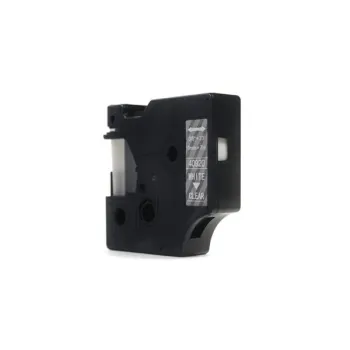 Taśma JetWorld Zamiennik Dymo D1 Biały na Przezroczystym 9mm x 7m  LM100, LM100Plus, LM100Series, LM120P, LM280, LM300, LM350, LM350D, LM350Series, LM