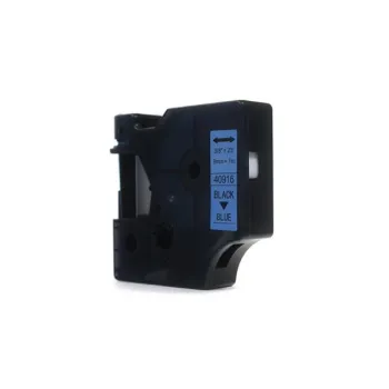 Taśma JetWorld Zamiennik Dymo D1 Czarny na Niebieskim 9mm x 7m  LM100 , LM120, LM150, LM160, LM200, LM210, LM210D, LM220, LM260, LM260P, LM260D, LM280