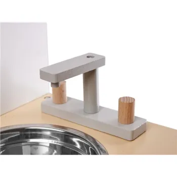 Kuchnia dla dzieci drewniana  MDF MODERN CLASSIC akcesoria 82cm szara-898915