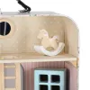 Domek dla lalek w walizce akcesoria drewniane mebelki-914842