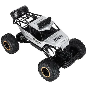 Samochód zdalnie sterowany na pilota RC Rock Crawler 1:12 4WD METAL srebrny-914572