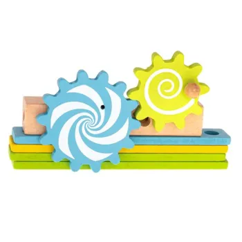 Warsztat krzesło edukacyjne klocki drewniane zestaw konstrukcyjny 49el.-914697