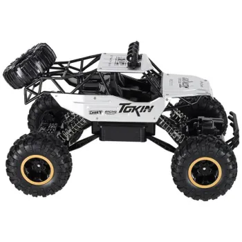Samochód zdalnie sterowany na pilota RC Rock Crawler 1:12 4WD METAL srebrny-914570