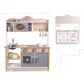 Kuchnia dla dzieci drewniana MDF LULILO KUKETO akcesoria 85cm-914475