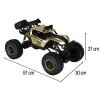 Samochód zdalnie sterowany 2,4GHz 1:8 51cm metal złoty-915476