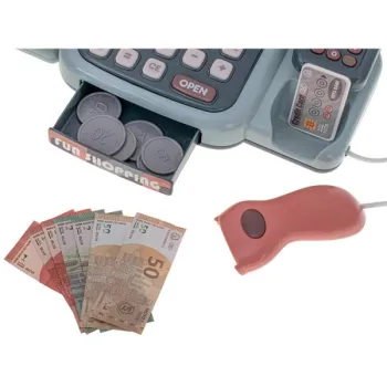 Kasa fiskalna sklepowa interaktywna skaner waga koszyk monety mikrofon światło dźwięk-915347