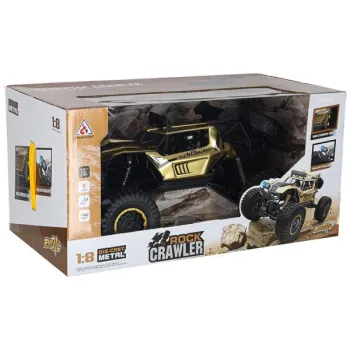Samochód zdalnie sterowany 2,4GHz 1:8 51cm metal złoty-915477