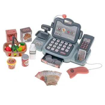 Kasa fiskalna sklepowa interaktywna skaner waga koszyk monety mikrofon światło dźwięk-915346