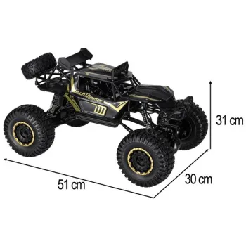 Samochód zdalnie sterowany 2,4GHz 1:8 51cm metal czarny-915489