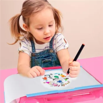 Projektor rzutnik stolik do rysowania karty różowy-927408