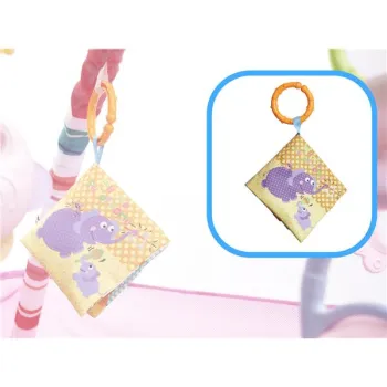 Mata Edukacyjna z pałąkami Basen z piłeczkami różowa-927693