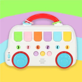 Autobus edukacyjny grający wyskakujące zwierzątka kluczyki-928443