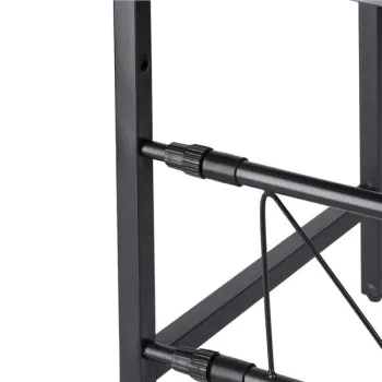 Półka kuchenna nad mikrofalówkę organizer regulowany metalowy 6 wieszaków-929489