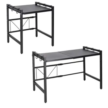 Półka kuchenna nad mikrofalówkę organizer regulowany metalowy 6 wieszaków-929492