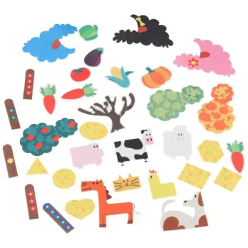 Książeczka sensoryczna edukacyjna manipulacyjna farma-929428