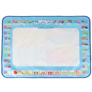 Mata wodna do malowania rysowania wodą mazaki pieczątki szablony wałek 100x80cm alfabet-929444