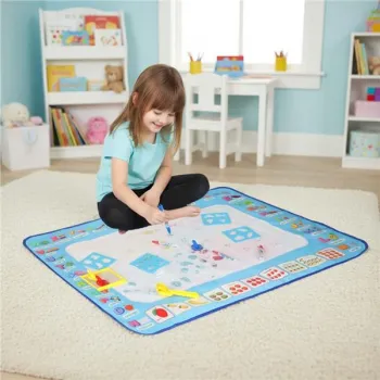 Mata wodna do malowania rysowania wodą mazaki pieczątki szablony wałek 100x80cm alfabet-929454