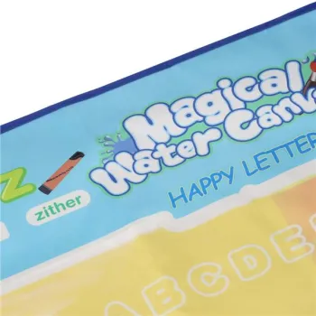 Mata wodna do malowania rysowania wodą mazaki pieczątki szablony wałek 100x80cm alfabet-929453