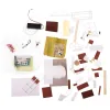 Domek dla lalek drewniany salon model do złożenia LED 8008-A 20,6cm-930593