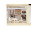 Domek dla lalek drewniany LULILO FLORO boho LED 78cm-930522
