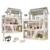 Domek dla lalek drewniany LULILO FLORO boho LED 78cm-930524