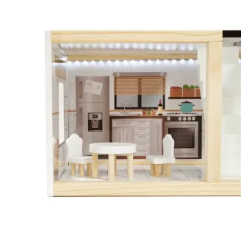 Domek dla lalek drewniany LULILO FLORO boho LED 78cm-930522