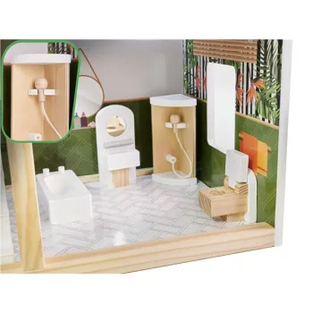 Domek dla lalek drewniany LULILO FLORO boho LED 78cm-930510