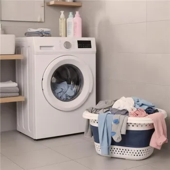 Kosz na pranie składany silikonowy duży koszyk 32L-930363