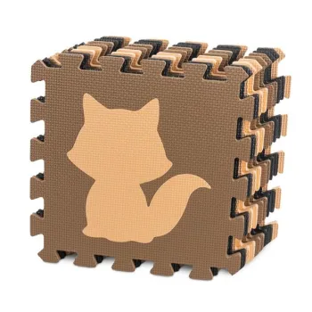 Mata edukacyjna piankowa puzzle beż 85 x 85 cm 9 elementów-932618