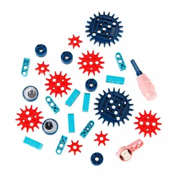 Klocki konstrukcyjne do budowania ruchome z silnikiem 116 elementów-932488