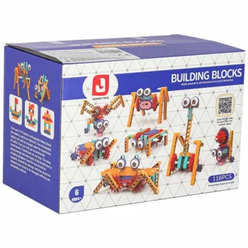 Klocki konstrukcyjne do budowania ruchome z silnikiem 116 elementów-932499